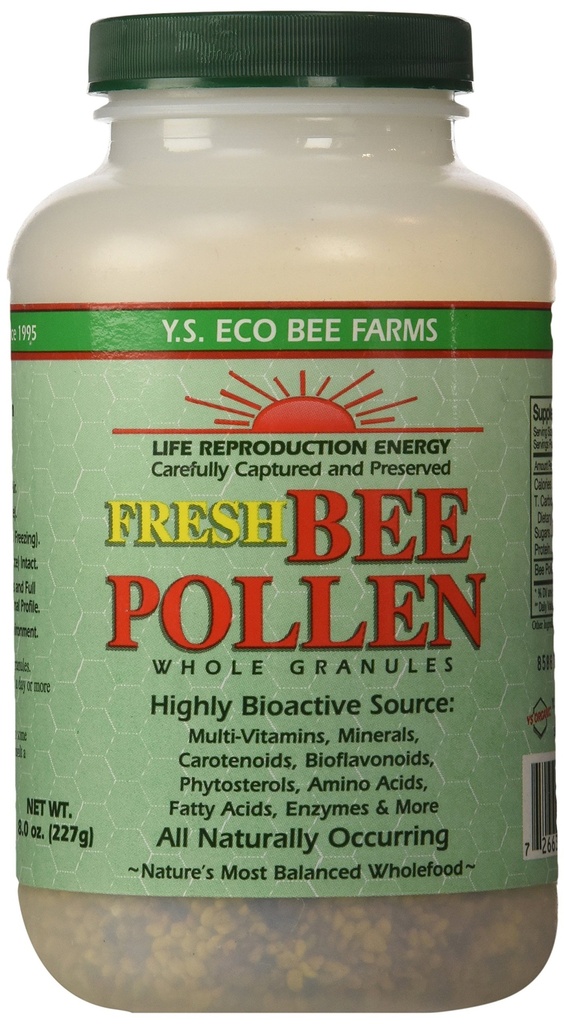 Y.S. Organics Fresh Bee Pollen celý granulát, 8 Ounce