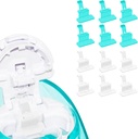 FireAnt Silicon Salt Pads Doplnky Kompatibilný s Navage Nasal starostlivosti, opakovane použiteľné podušky náhradné príslušenstvo, jednoduchá prevádzka (12 balenie - biela 6 + modrá 6)