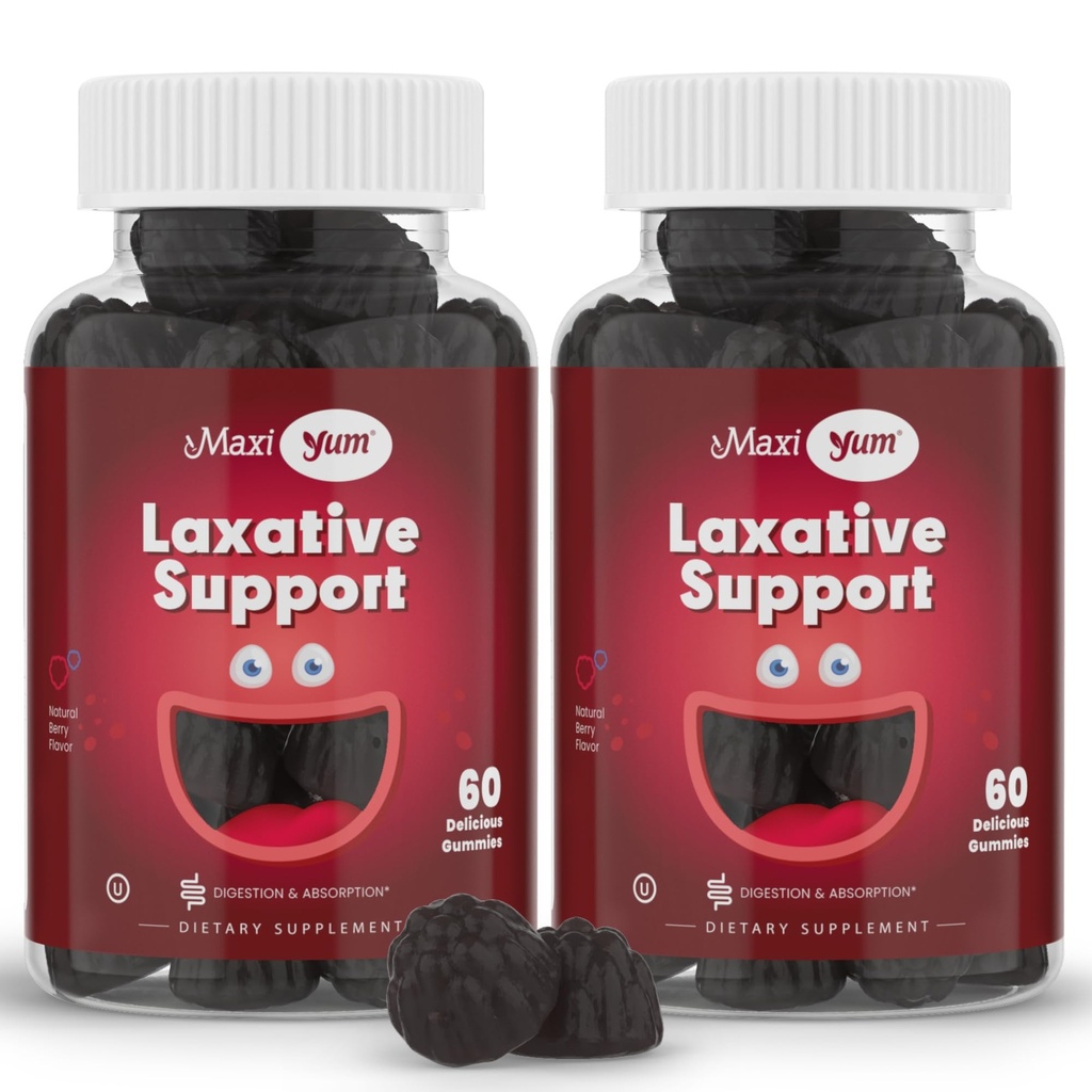 Maxi Health Natural Laxative Gummies for Adults and Kids 