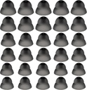 30 ks kupola sluchová pomôcka Silikónová sluchová pomôcka Dómy sluchová pomôcka Power Medium Power Small Close Ear Tipy sluchu Priama veľká sila pre sluchové ozvučenie (čierna)