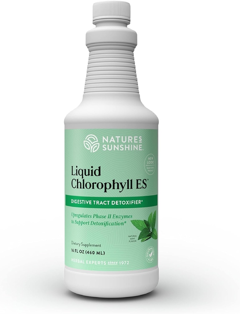 Slnko Slnko Tekutý Chlorofyl Extra sila - Podpora imunity, Detoxikácia a čistenie, Chlorofyl Tekuté kvapky s Spearmint olej, Prírodná energia Boost, Interný dezodorant - 16 Fl Oz