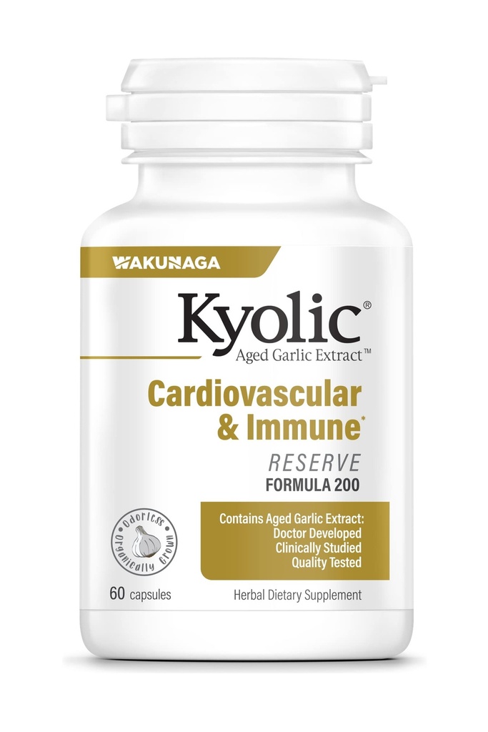 Kjolic Aged cesnak extrakt vzorec 200, Kardiovaskulárne
