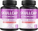 Skullcap Kapsule s Skullcap, harmančeka, citrónového balzamu a viac - 120 Kapsule na 4 mesiace Zásobovanie (Obsah 2)