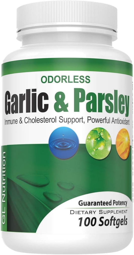 All-Natural Odorless cesnak a petržlen Detox doplnok Softgels, 100 Softgels