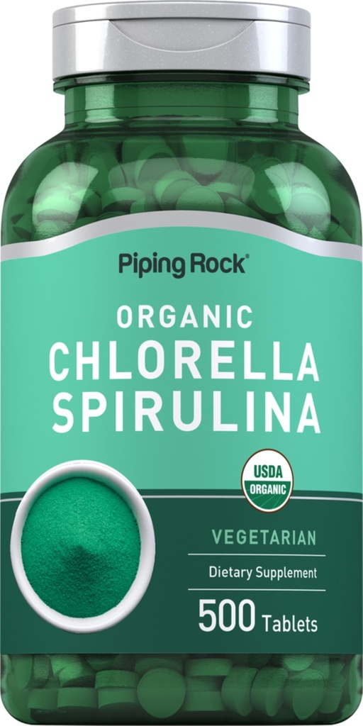 Piping Rock Chlorella Spirulina Organic 
