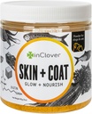 V Clover Dog Skin and Coat Supplement, BioRadiant Natural Supplement for Dogs, Healthy Skin and Coat, Fish Oil Alternative používa mrkvu, Kokos, Omega 3's, Biotin a Zinok Soothe kože