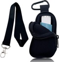 Holder Neoprene Travel Case for Astma Inhaler, Handy Mini Bag for Inhaler for All Ages, Inhaler nezahrnuté (čierna)