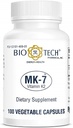 Bio-Tech Pharmacal MK-7 (vitamín K2), 100 Rastlinné kapsule 
