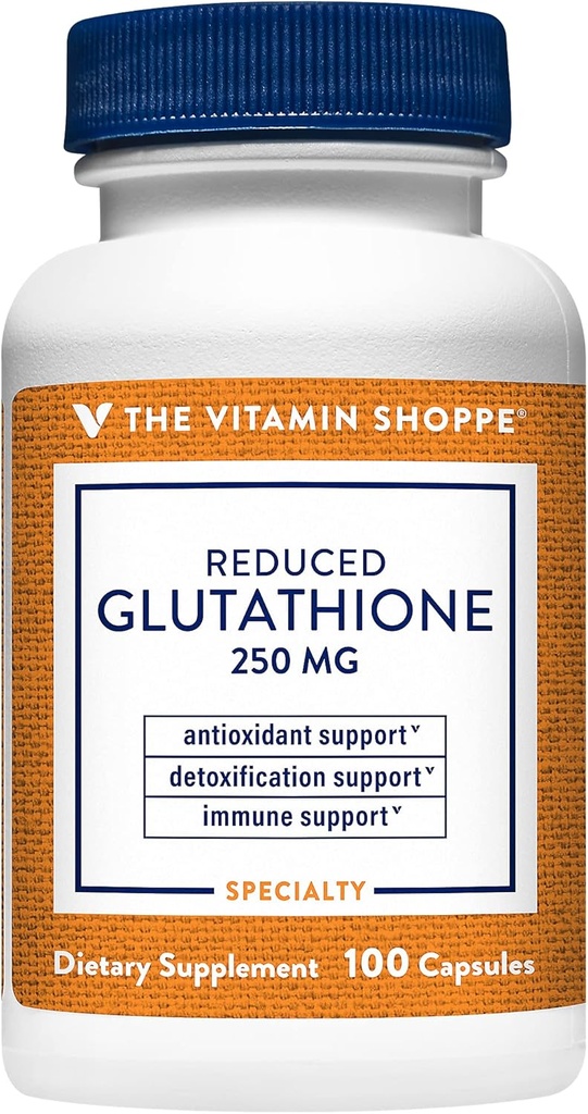 Vitamín Shoppe Redukované Glutatión Antioxidant - 250 MG (100 kapsúl)