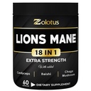 Zolotus Lions Mane Kapsule s Cordeyceps, bazalky, Ginkgo Biloba, Bacopa - 60 Kapsule