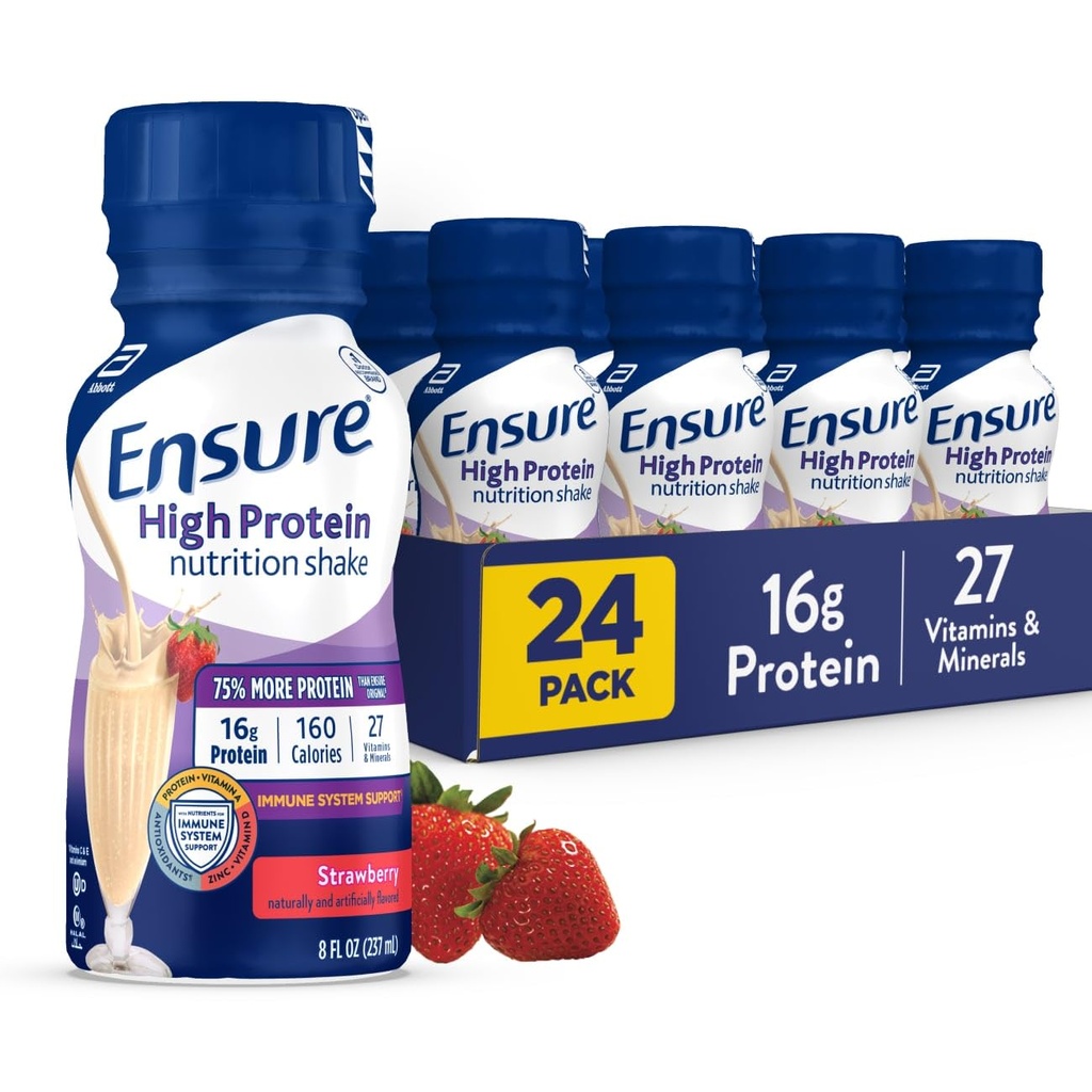 Zaistite vysoký obsah bielkovín v strave, pripravený na pitie, 16 g bielkovín a 27 vitamínov a minerálov, 8 fl oz, 24 balení