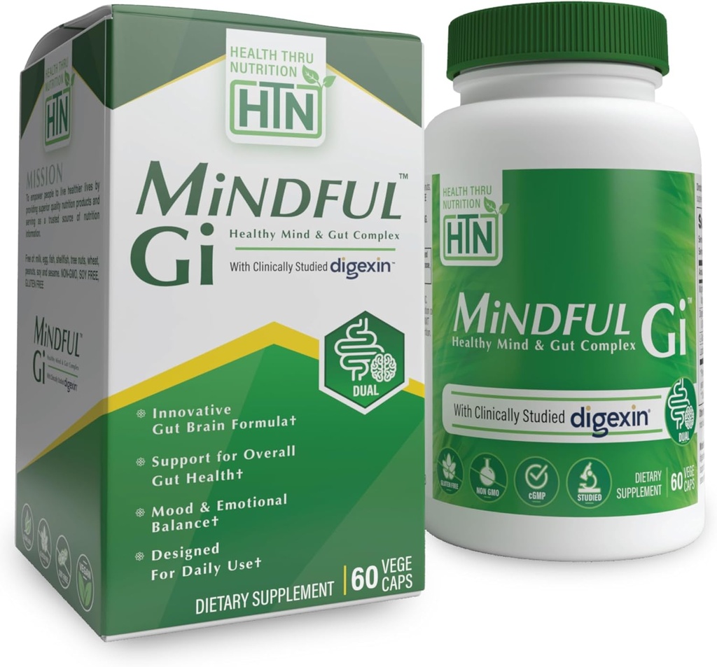 Zdravie Thru Nutrition Mindful GI - Zdravá myseľ & Gut Complex 