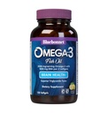 BlueBonnet Nutrition Omega-3 Brain Formula Natural Wild Caught Triglycerid Form DHA 1000 mg EPA 210 mg, Highly Concentrated Cognitive Health & Wellness Suplement, Gluten-Free Softgel, Yellow/Clear, Lemon, 120 Count
