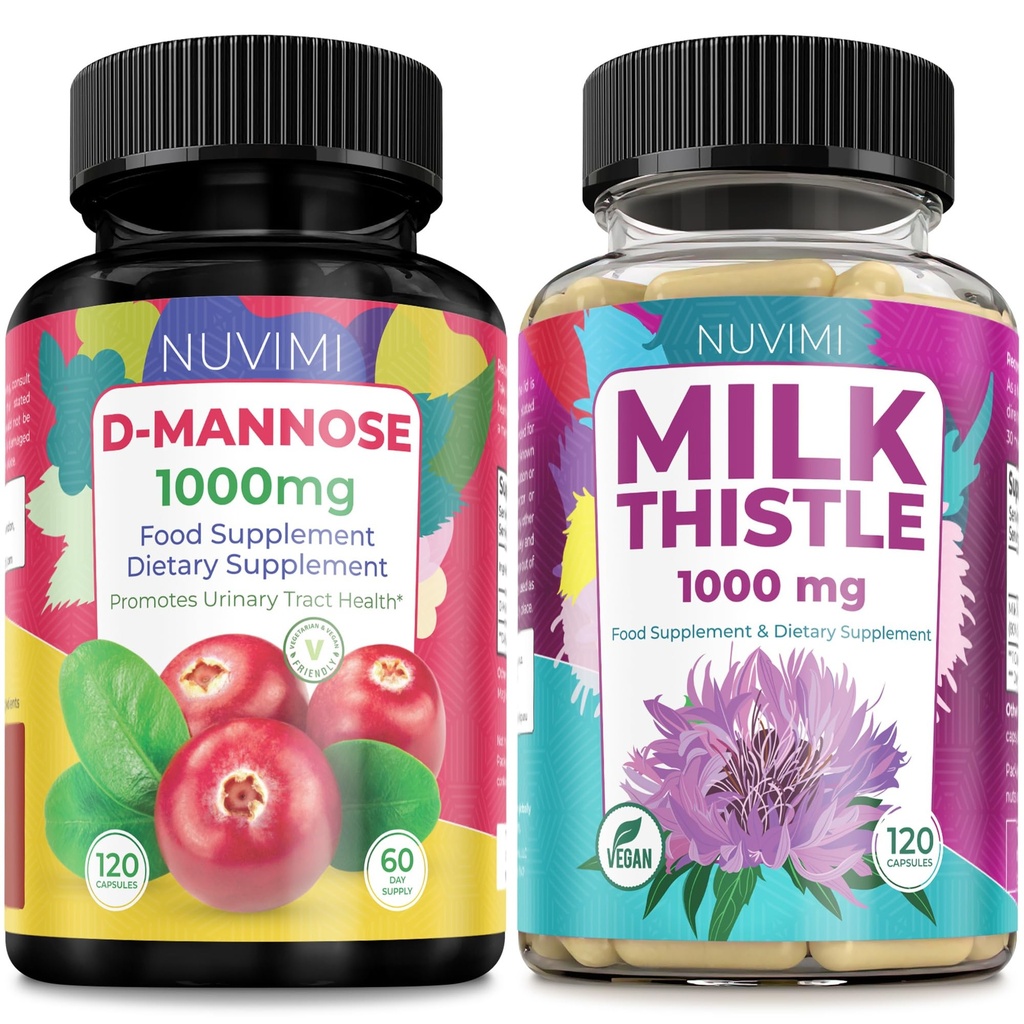 D Mannose 1000 mg & Milk Thitle 1000 mg 120 Kapsule