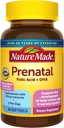 Príroda Vyrobené prenatálne vitamíny + DHA Softgels s kyselinou listovou, jód a zinok, 60 Počet