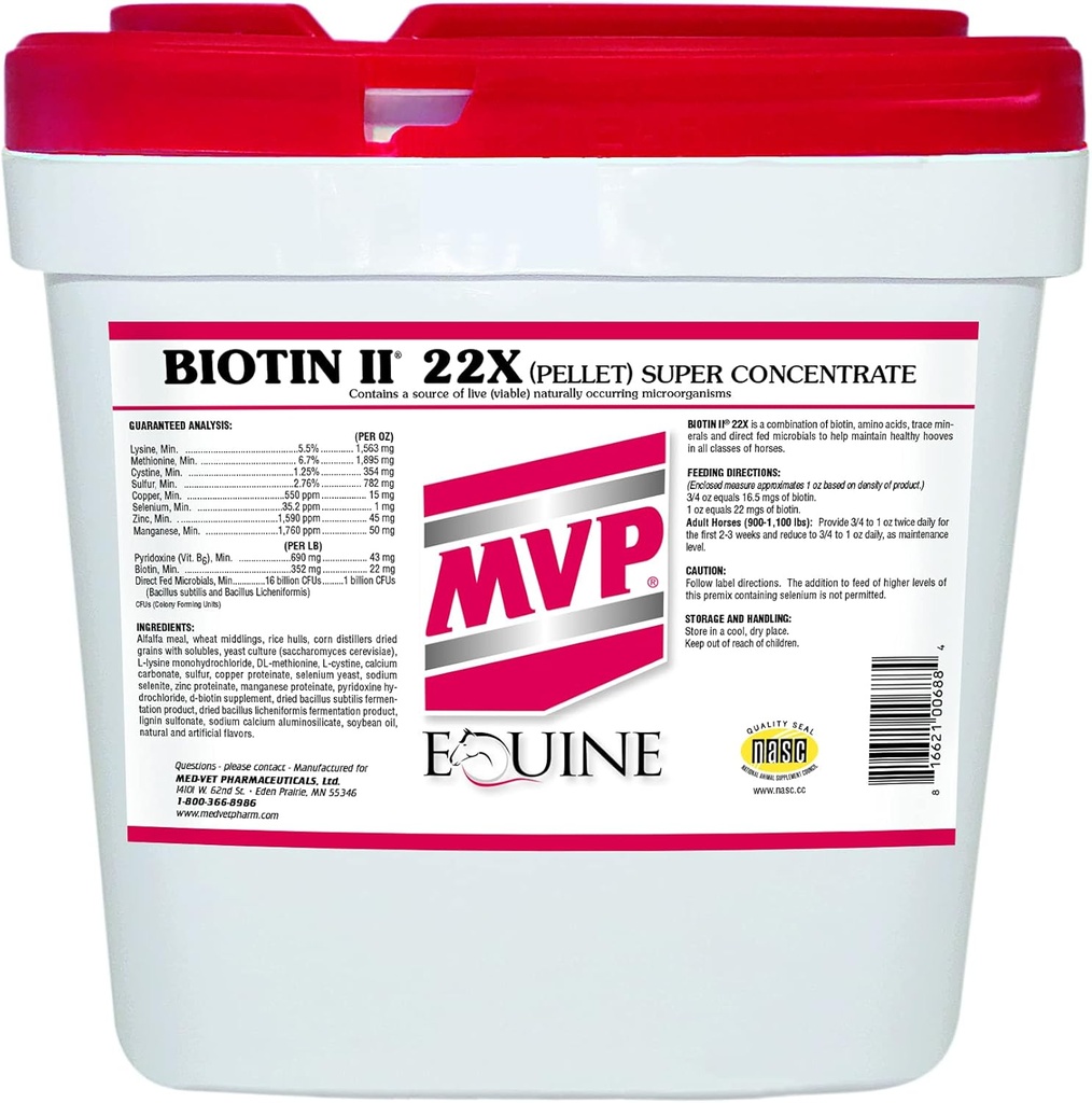 Biotín II 22X (35lb) Hoof Supplement for Horses