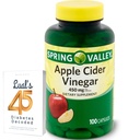 Jablkový Cider Ocogar 450mg. Jarné Valley Jablkový Cider Ocogar Kapsule 450 mg 100 Počet, Non-GMO, Gluten Free Supplement Bundle s Luall 45 Diabetes Dekódované