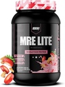REDCON1 MRE Lite Whole Food Protein Powder, Strawberry Shortcake - Low Carb & Whey Free Meal Replacement with Animal Protein Blends - Easy to Digest Supplement Made with MCT Oils (30 Servings)