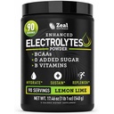 Zeal Naturals Electrolyte Powder Recovery Drink (90 porcií citrónovej vápna) w 0 Cukor +BCAA +B-vitamíny Elektrolyty Supplement w Draslík Zinok a horčík pre hydratáciu - Keto Electrolytes
