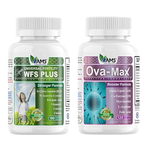 America Medic & Science OVA-Max Prenatálne vitamíny pre ženy (120 Kapsule) a WFS Plus Fertility Supplements pre ženy (90 Kapsule)