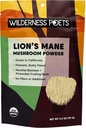 Wilderness Poets, Organic Lions Mane Mushrom Powder - California Grown (3,5 Ounce)