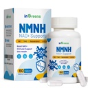 500mg NMNH, NMN Supplement Alternatíva s NR, TMG, Resveratrol, COQ10, NAD Supplement, Anti Aging, Energy, Boost NAD+ Lively, 60 kapsúl