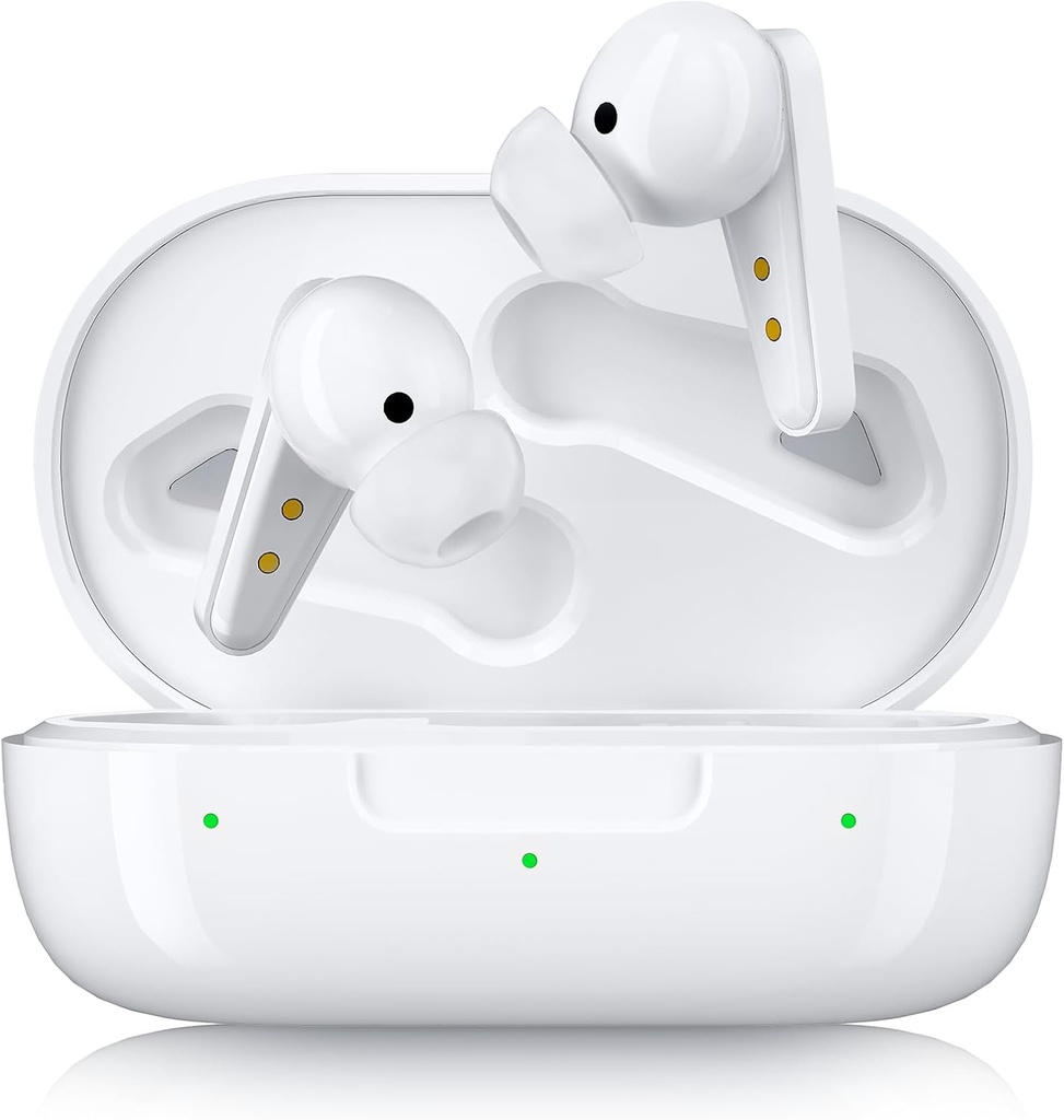 Kingwell OTC sluchové pomôcky Nabíjateľné, Bluetooth sluchové pomôcky pre seniorov s inteligentnou aplikáciou, Authentic Sound Quality, 32 DSP Channel Noise zrušenie, pre miernu až ťažkú sluchovú stratu, biela
