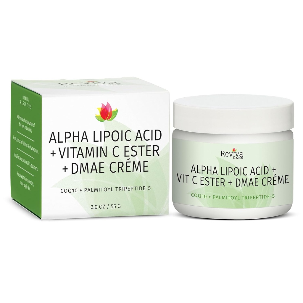 Reviva Labs Alpha Kyselina lipová Vitamín C Ester a DMAE krém -- 2 oz