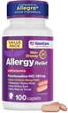 GenCare alergie pilulky - Fexofenadín 180 mg 24 hodín non-Drowsy alergie medicína Antihistaminikum, v porovnaní s Allegra 24 hodín Non Drowsy pilulky pre svrbivé oči, Runny nose, Hives (100 Počet)