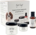 Eye Envy Dog Odstraňovač zošľachťovač Štartovacia súprava. 100% Natural, Safe. Obsahuje: riešenie zošitia, Applicator Pads, a Stain Powder. Ošetrenie sochy Kit. Trvá 30-45 dní. Vyrobené v USA