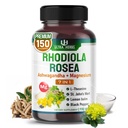 Rhodiola Rosea Supplement obohatený o Ashwagandha, horčík, L-Theanine, St. John's Wort, citrónový balm - Podpora Mood, Sleeps Quality, a Mental Focus 150 Kapsule
