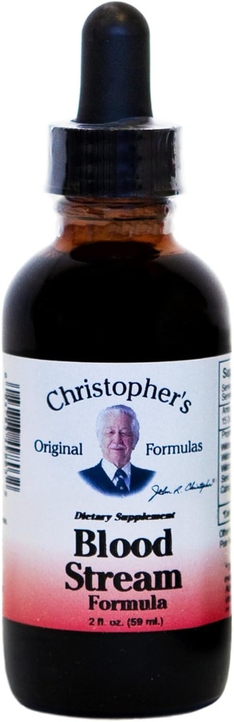 Christopher's Original Formules Blood Stream Formula, 2 oz Glycerín extrakt - prírodné bylinné zmes