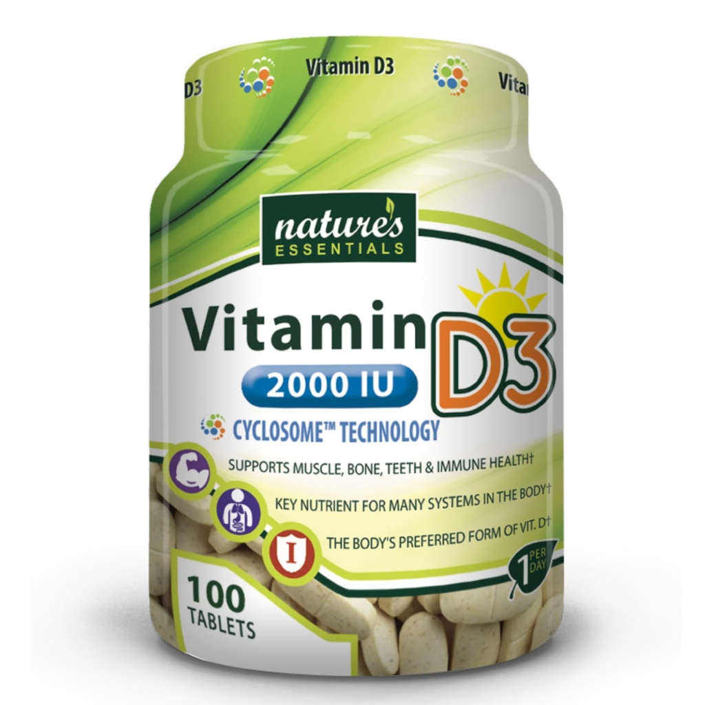 PRÍRODNÉ ZÁKLADNÉ LÁTKY Vitamín D3 2000IU 