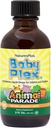 NaturesPlus Animal Parade Baby Plex, Natural Orange Flavor - 2 fl oz, Balenie 2 - Tekutý multivitamín pre dojčatá a batoľatá - bez cukru, bez lepku - 120 Celkové služby