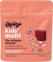 Chewsy Kids' Multivitamín + Probiotiká + Superfoods Žuvačky, Immune & Digestive Support, Vitamíny A, C, D3, E, Zinok, Deti Žuvacie doplnky, Individuálne zabalené ovocné žuvačky, 6-dňová ponuka (1)