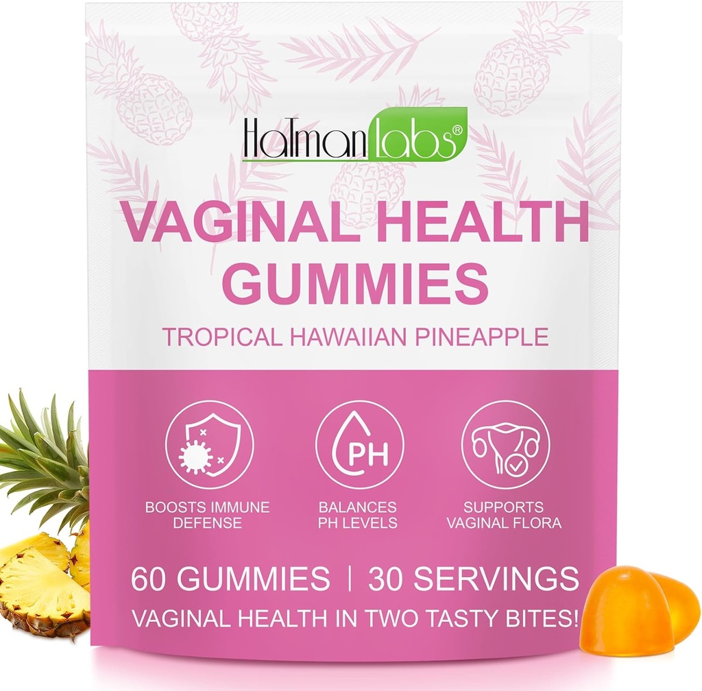 Premium Feminine Balance Gummies,Vital Vaginal Probiotiká Zdroj Feminine Gummies,Probiotické Gummy pre prenatálne a postnatálne ženy - Probiotiká pre trávenie, pH Balance, Gut Health, Immune Support