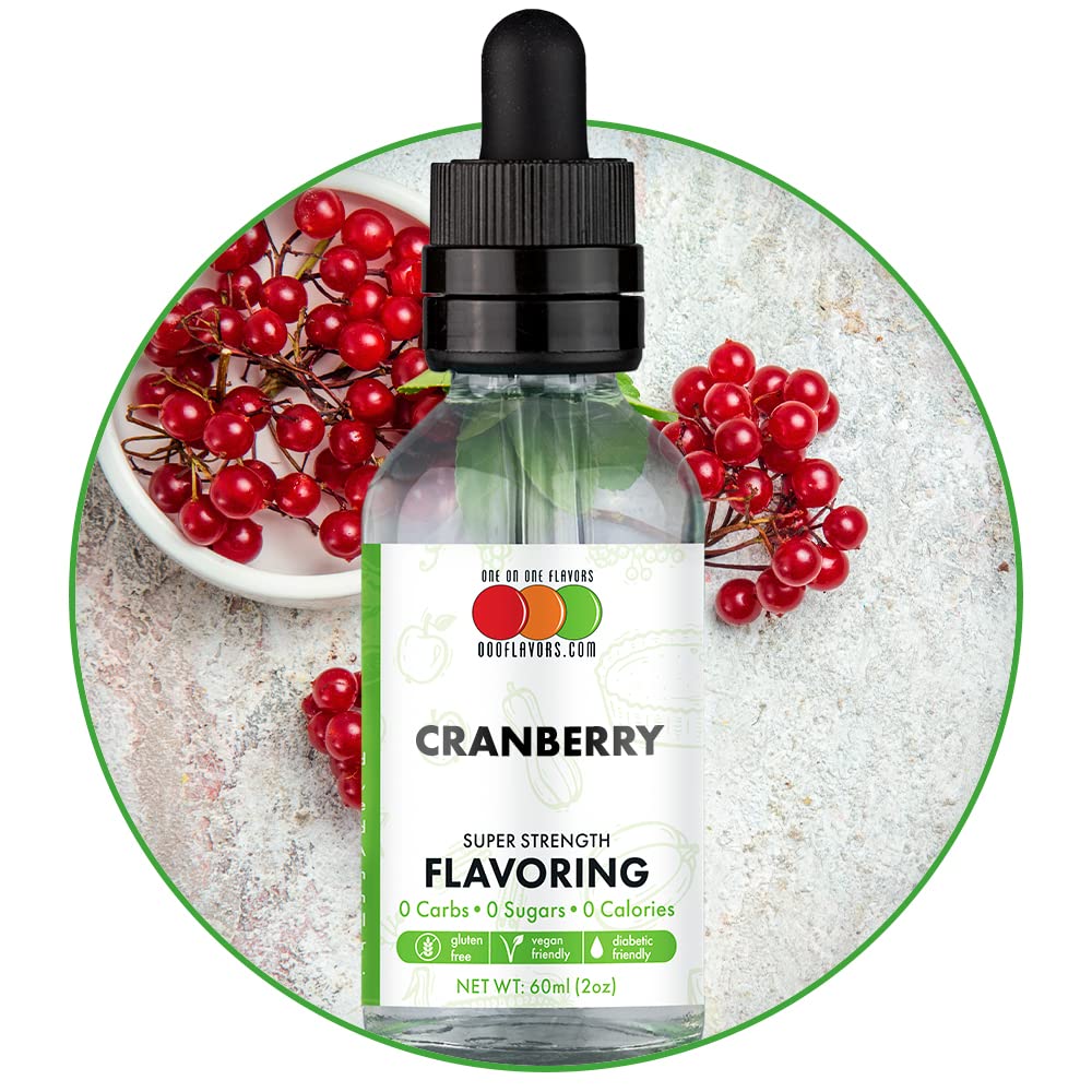 Cranberry Ochutený tekutý koncentrát 2 oz
