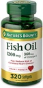 Nature's Bounty Fish Oil Softgels 1200 mg, 320 Počet