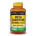 Mason prírodný vitamín A Beta karotén 25 000 IU, podporuje videnie, funkciu buniek a imunitné zdravie, 100 softgelov, balenie po 3