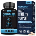 Conquer Mens Fertility Supplement - Testosterón Booster pre mužov w/ Maca Root, Horny Koza burina a tribulus terrestris - Mužskej plodnosti Supplement - Libido Booster pre mužov - Mužské tabletky na zlepšenie -60Ct