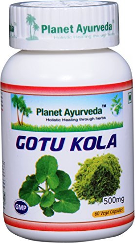 Planéta Ayurveda Gotu Kola, 500mg Veg Kapsule-jednotná fľaša