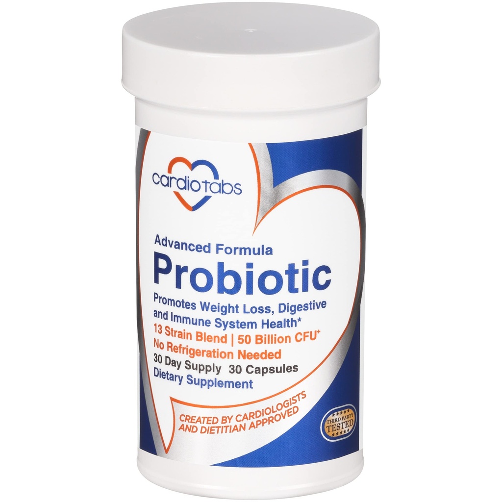 Advanced Probiotic w/ 50 miliarda CFU na obsluhu, police Stable, Pánske a dámske probiotické doplnok k Stay Fit, 30 kapsúl