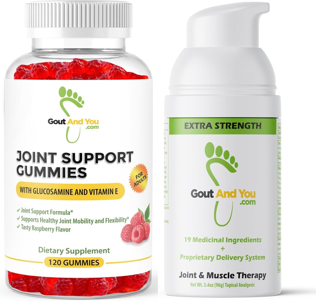 Joint Support Gummies and Extra Strength Joint Discomfort Topical Relief Cream