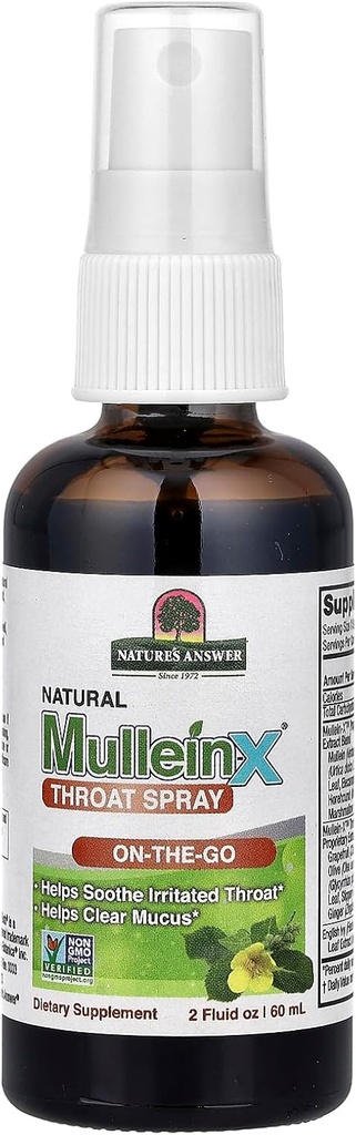 Mullein-X Throat spray 2 Fluid Ounce 