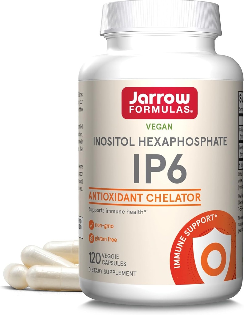 Jarrow Formuly IP6 Inozitol Hexafosfát - 500 mg - 120 Veggie Kapsule - Purifikovaný Inositol Hexafosfát - Immune Health Suplement - Až 120 Serviv