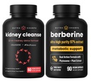 NutraChamps Kompletné zdravie obličiek: Berberine a obličky očistiť Duo