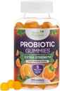 Probiotické Gummy 5 miliárd CFU - Diverse Probiotické kmene pre tráviace zdravie a podporu Gummy pre ženy, mužov, & Deti, Denné probiotiká Doplnkové pre imunitnú podporu, non-GMO, Vegan, 120 Gummies