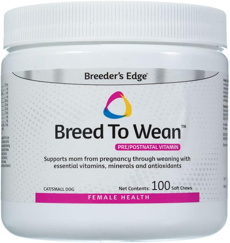 Breederove okraje Plemeno na odliv, prenatálne a postnatálne multivitamíny pre psy a mačky, podporuje tehotné a ošetrovateľské mamičky, doplnok poskytuje antioxidanty, vitamíny a minerály (100 ct malých psov a mačiek)