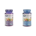Záhrada života Organics Prenatálne Gummies Multivitamín s vitamínom D3, B6, B12 & Organics Pánske Gummy Vitamíny Multi Berry, 120 Počet