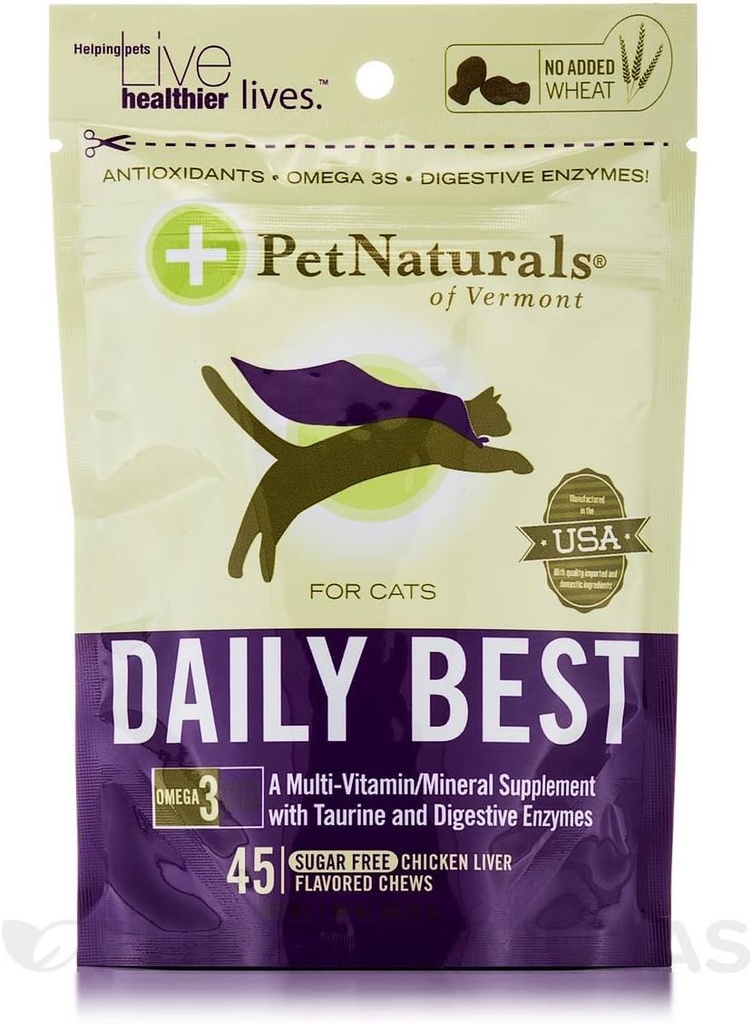 Pet Naturals Daily Najlepšie pre mačky (45 počet)